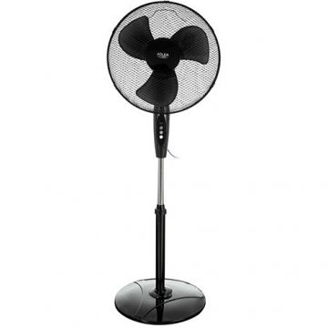 Ventilator cu Picior AD 7323 Diametru 40CM 3 Trepte de Viteza Maxim 90W Negru