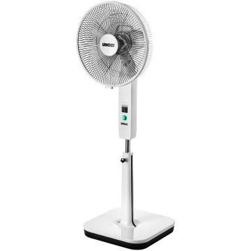 Ventilator cu Picior U86870 fara Fir 6 Viteze Functie de Oscilatie 30W Alb
