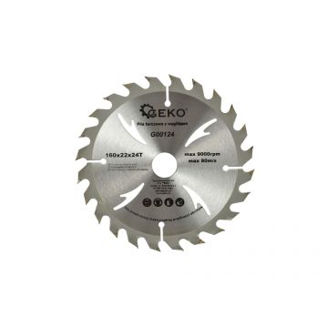 Disc circular pentru lemn 160x22x24T, Geko G00124