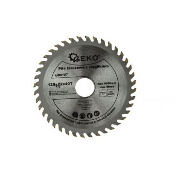 Disc circular pentru lemn, Geko, 125x22x40T, G00107