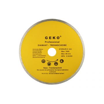 Disc diamantat continuu 200mmx25.4mm, Geko G00249