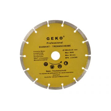 Disc diamantat segmentat 180mm, GEKO PROFESSIONAL G00252