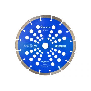 Disc diamantat segmentat 230x10x22,2mm, GEKO G78313