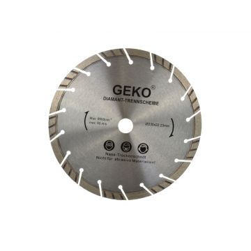 Disc diamantat segmentat argintiu 230mm, Geko G00223