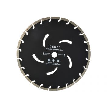 Disc diamantat segmentat negru 350mm x 25,4mm, GEKO G00297