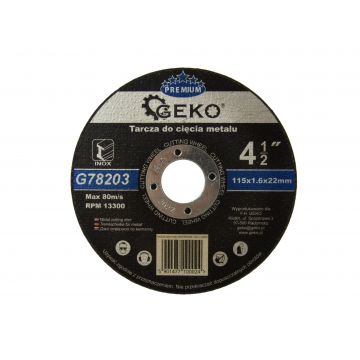 Disc pentru metal 115mm, GEKO PREMIUM G78203