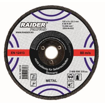 Disc pentru taiat metal 355х3.2х25.4mm, Raider 160105