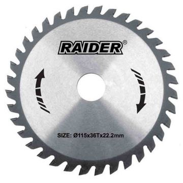 Disc taiere aluminiu 255x25.4mmx100T, Raider 163118