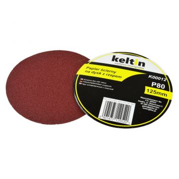 Hartie abraziva Velcro 125mm P80, KELTIN K00012