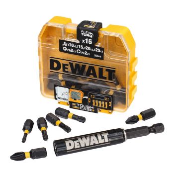 Bit impact Extreme® Flextorq DeWALT DT70577T, mixt, 25 mm, set 25 bucati, cutie Tic-Tac, cu adaptor magnetic