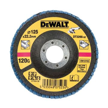 Disc lamelar Dewalt DT3268, 125X22.23 mm, granulatie 120