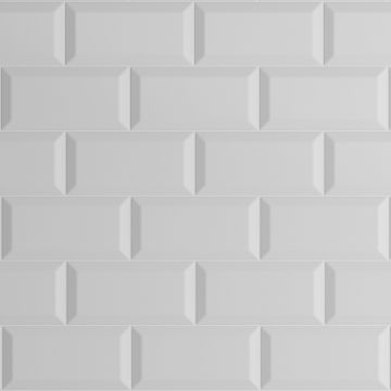 Faianta King Metro White  10 x 20 cm  mata