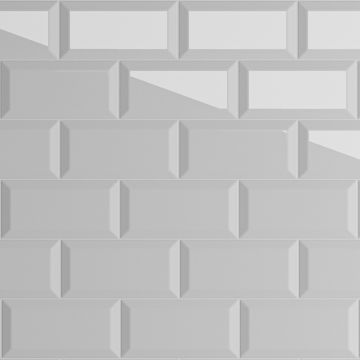 Faianta King Metro White  10x20 cm  lucioasa