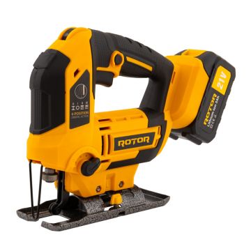 Fierastrau Pendular pe Acumulator Rotor RJS21,21V/ 3 Ah, 750W, 3000 rot/min