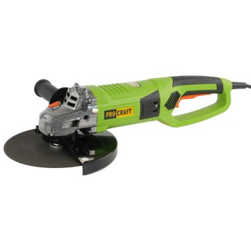 Flex Polizor Unghiular Procraft PW 2550, 2 kW, 6500 rpm, Panza 230 mm, pornire lenta Maner 180 grade