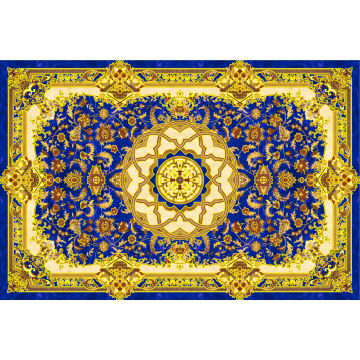 Gresie decorativa / covor ceramic Baroque Ahmar Azul 1218646-2B  120X180 (6 placi 60X60)  lucioasa