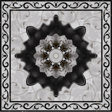 Gresie decorativa / covor ceramic Baroque Nadir 12632-1A  120X120 (4 placi 60X60)  lucioasa