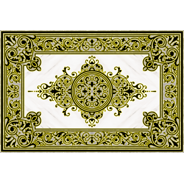Gresie decorativa / covor ceramic Baroque Zahra 1218616-1B  120X180 (6 placi 60X60)  lucioasa
