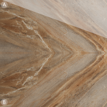 Gresie portelanata rectificata Alpen Brown  bookmatch B  60X120  lucioasa