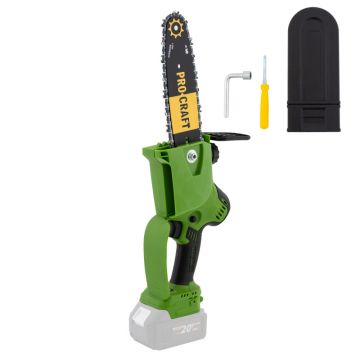 MotoFierastrau cu Acumulator Procraft PKA20, Li-ion, 20 V, 4.0 Ah, 4600 rotatii, Brushless, Lama 24 cm