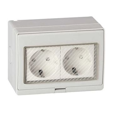 PRIZA DUBLA SCHUKO IP55