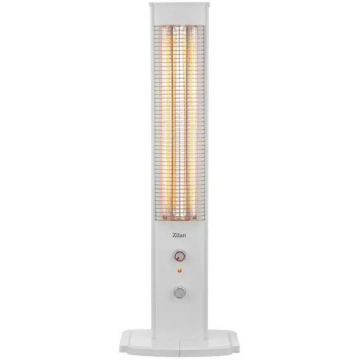 Radiator Infrarosu, Suport cu Element Dublu de Incalzire, Putere 2000W, Termostat Reglabil, Alb