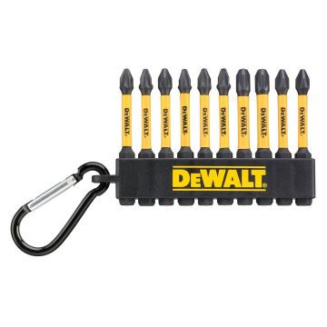Set 10 biti de impact DeWALT  DT7274, 57 mm, PZ2 x6, PZ3 x2, PH2 x2