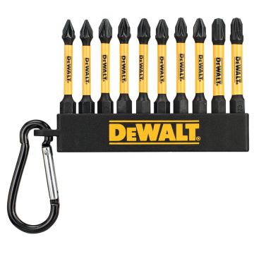 Set 10 biti de impact DeWALT  DT7276, 57 mm, PZ1 x2, PZ2 x6, PZ3 x2