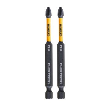 Set 2 biti pentru insurubare de impact, DeWALT DT70567T, 89MM, PH2