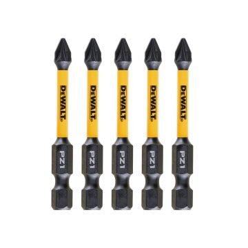 Set 5 biti de impact DeWALT DT7390T, 57 mm, PZ 1