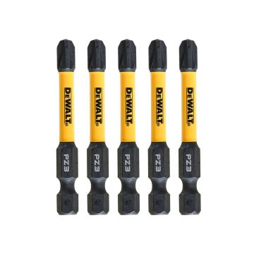 Set 5 biti de impact DeWALT DT7392T, 57 mm, PZ 3