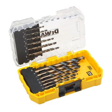 Set burghie pentru metal DeWALT DT70728, tip HSS, 19 bucati, 1 - 10 mm