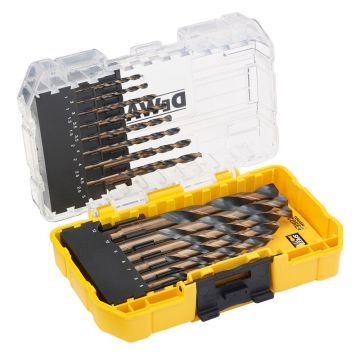 Set burghie pentru metal DeWALT DT70729, tip HSS, 23 bucati, 1 - 12 mm