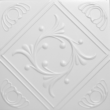 Tavan fals decorativ 08107 Alb  500 x 500 mm