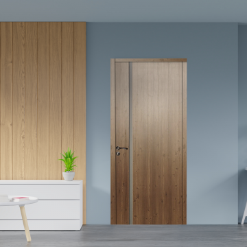 Usa de interior din lemn  cu geam  KMC-035 2000/700 Pin Antic