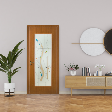 Usa de interior din lemn Fashion  cu geam  FSH 111 2000/700 Stejar inchis