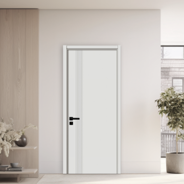 Usa interior din MDF  KM 507  reversibila  toc inclus  alba  60 x 200 cm