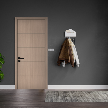 Usa interior din MDF  KM 512  reversibila  toc inclus  stejar auriu  80 x 200 cm