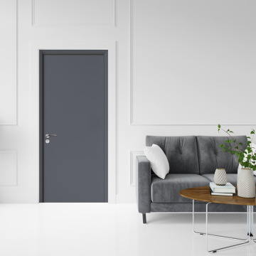 Usa interior din MDF  OP 030  reversibila  toc inclus  gri antracit  60 x 200 cm