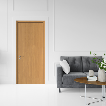 Usa interior din MDF  OP 030  reversibila  toc inclus  stejar  80 x 200 cm