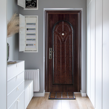 Usa metalica intrare ECO 61  maro  86 x 205 cm  dreapta