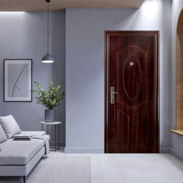 Usa metalica intrare REG 10 A  maro  86 x 205 cm  dreapta