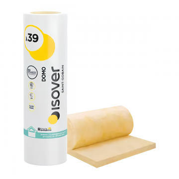 Vata minerala de sticla cu aluminiu Isover Domo ALU  50 mm  14.4 mp