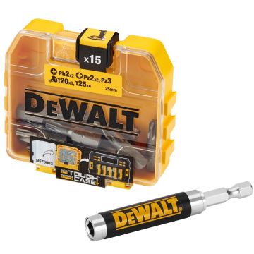 Bit High Performance DeWALT DT71573, mixt, 25 mm, set 16 bucati, cutie Tic-Tac