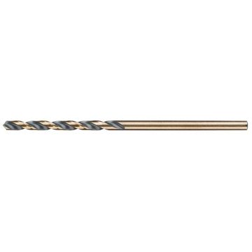 Burghiu Black&Gold pentru metal DeWALT DT20512, tip HSS, 2.0 x 24 x 49 mm, coada cilindrica, set 3 bucati