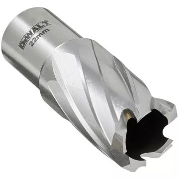 Carota HSS DeWALT DT8404, 22 x 25 mm, prindere Weldon 19 mm, metal