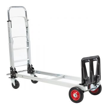 Carucior marfa cu platforma, Naimeed D5661, manevrabil in 2 pozitii, pliabil, 38x105x87cm, 100kg, Aluminiu