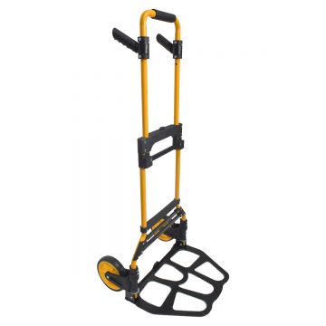 Carucior marfa cu platforma, Naimeed D5667, pliabil, inaltime reglabila, roti silentioase, manere 360, 48x35x114cm, 120kg, Galben