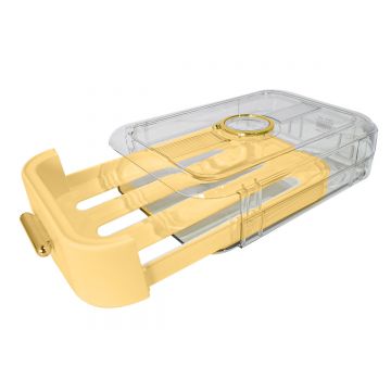 Cutie cu sertar pentru depozitare oua, Naimeed D5309, Galben, 23x34x9cm