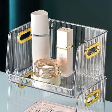 Cutie depozitare cosmetice, Naimeed D5354, Transparenta, 19x15x13cm